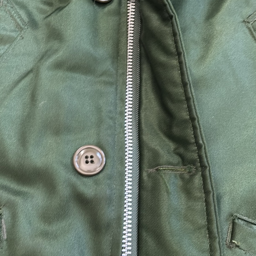 Vintage Green "Timber King" Military-Style Parka Jacket Medium Great Condition View 4